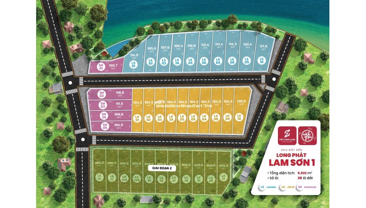  SIÊU PHẨM ĐẤT NỀN LONG PHÁT - LAM SƠN 1  Sổ Đỏ Riêng, Giá Chỉ Từ 120 Triệu/Lô, Cơ Hội Sinh Lời Cao 