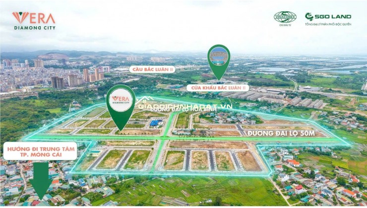 ĐẤT NỀN MÓNG CÁI - TÂM ĐIỂM ĐÓN SÓNG ĐẦU TƯ MỚI – 80M2 MT6M CHỈ 29TR/M2. LH:0353561379.