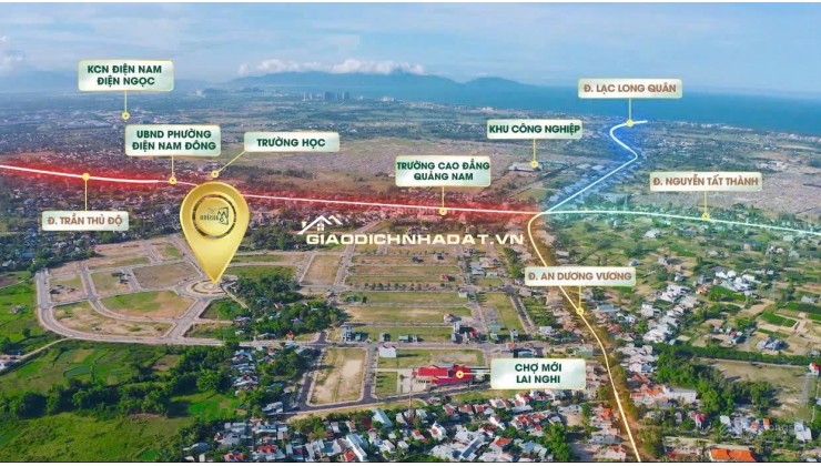 ĐẤT ĐƯỜNG TRẦN THỦ ĐỘ 126M2 NGANG 6M-DÀI 21M ĐƯỜNG 17M VIEW SÔNG HOÀI VÀ SÁT BIỂN AN BÀNG HỘI AN.