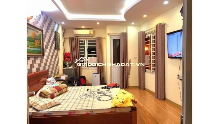 Lô góc 2 mặt tiền phố Tân Mai DT38m x 5 tầng, full nội thất. Ô tô qua nhà, kinh doanh đỉnh.