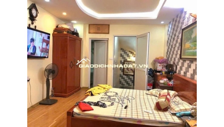 Lô góc 2 mặt tiền phố Tân Mai DT38m x 5 tầng, full nội thất. Ô tô qua nhà, kinh doanh đỉnh.