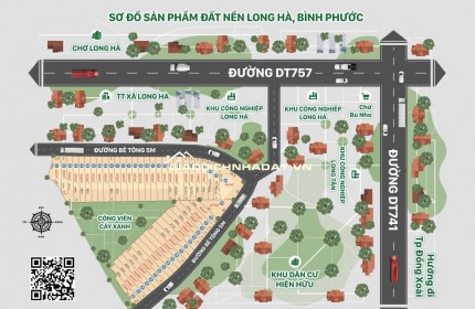 Đất nền thổ cư Phú Riềng, Bình Phước, 298 triệu 200m2 sổ sẵn, ngay 3 KCN 500ha