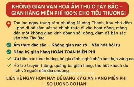 Chợ đêm Mường Thanh bố đi bộ trung tâm văn hoá và giao thương