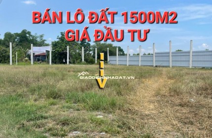 bán lô đất 1500m2- thổ cư- thị trấn hậu nghĩa-làm kho-xưởng-tách thửa-gọi cho em xem đất