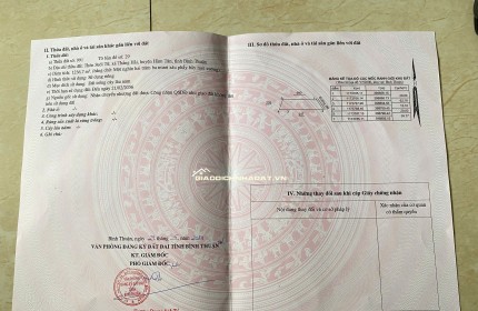 BÁN GẤP ĐẤT Ở THỔ CƯ QUỐC LỘ 55, THẮNG HẢI - HÒA TAN - BÌNH THUẬN, 1236M², 1.2 TỶ, SỔ ĐỎ