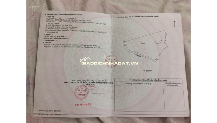 Bán đất tại đường Vành Đai 4, Xã Tân Mỹ, Bắc Tân Uyên, Bình D Tân Uyên, Bình Dương, 26 tỷ, 21000 m2