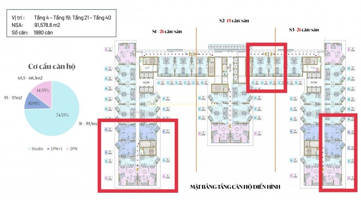 Tòa S3 - Tầng 18 - độc quyền vip dự án SkyM HOT nhất Hạ Long
