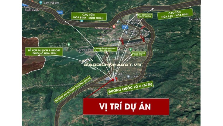 Quỹ đất nền giá đầu tư đợt 1 TP Hòa Bình. Cơ hôi x2 x3 tài sản.