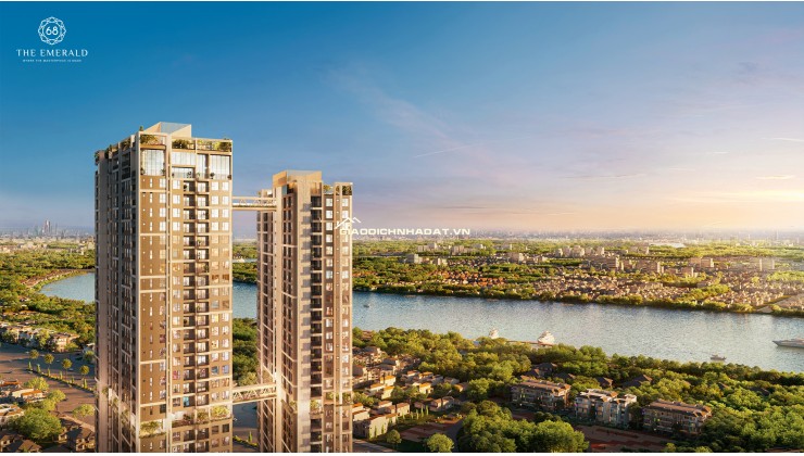 THE EMERALD 68 Căn Hộ Cao Cấp 3 mặt tiền View sông - Kề cận Landmark 81 - Metro chạy ngay dưới chân