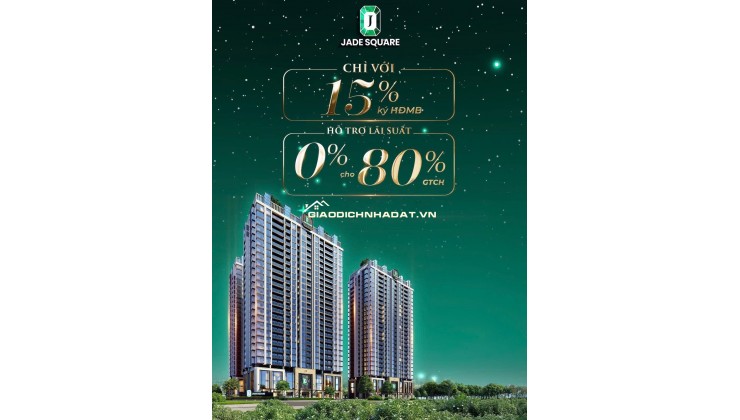  Jade Square Tây Hồ Tây – Tòa đẹp nhất – Giá từ 100Tr/m² – CK 9%