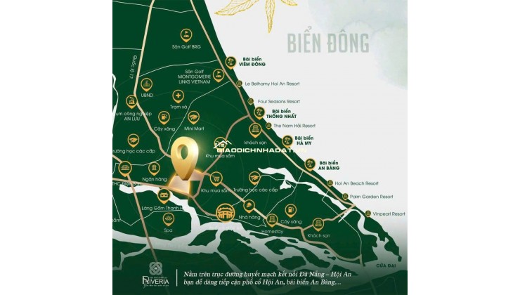  RIVERIA HỘI AN – ĐẤT NỀN SỔ ĐỎ LIỀN KỀ  Giao Trần Thủ Độ – Nguyễn Tất Thành – An Dương Vương