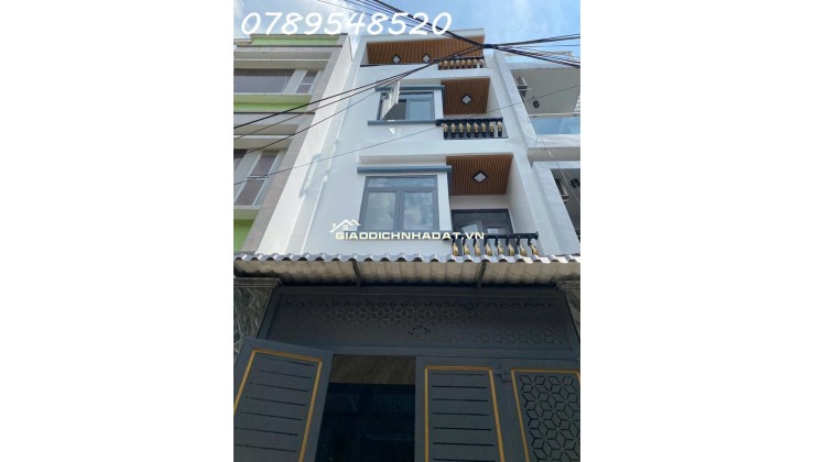 BÁN NHÀ 4 TẦNG MỚI – HẺM XE HƠI THÔNG – GẦN LÊ VĂN QUỚI – GIÁ HƠN 6 TỶ