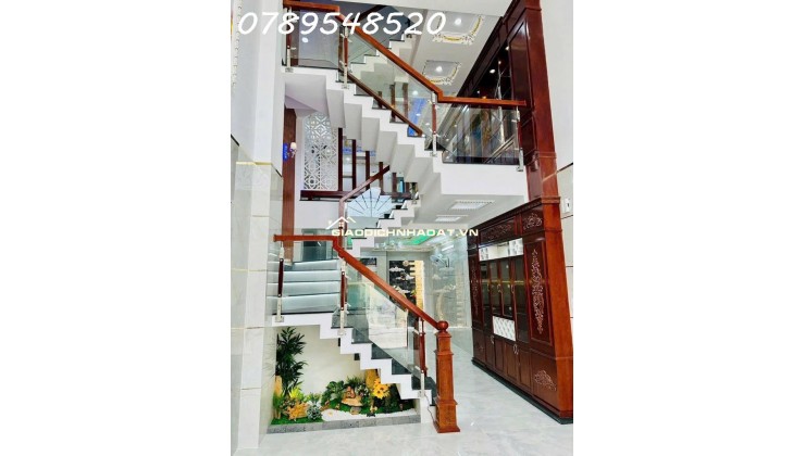 BÁN NHÀ 4 TẦNG MỚI – HẺM XE HƠI THÔNG – GẦN LÊ VĂN QUỚI – GIÁ HƠN 6 TỶ