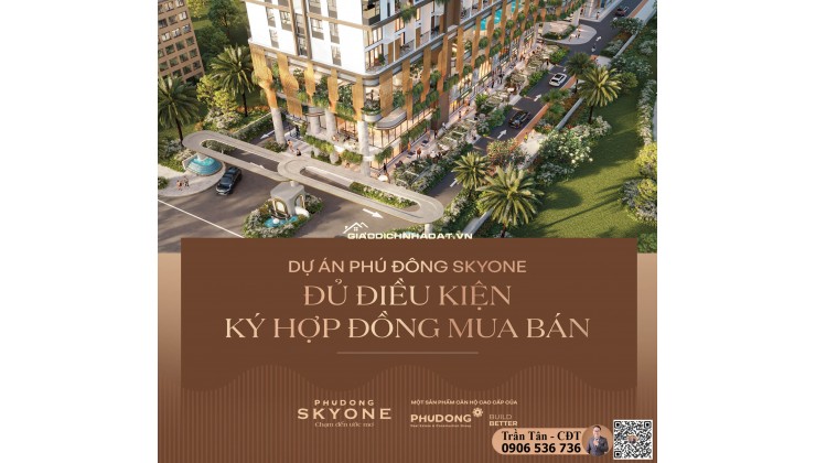 Dự án Phú Đông SkyOne – Sở hữu ngay với giá chỉ 1,9 tỷ – Ngay mặt tiền DT743C – ân hạn gốc lãi 24 tháng