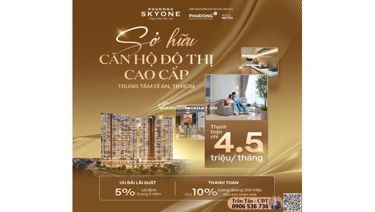 Chỉ Cần 200 TRIỆU Đặt Cọc Ngay SKYONE – Trả Góp 4tr5/tháng – Cơ Hội Đầu Tư Hiếm Có