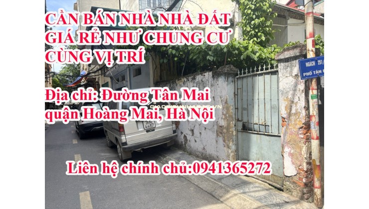 Chính chủ cần bán nhà như chung cư tại Đường Tân Mai, quận Hoàng Mai, Hà Nội