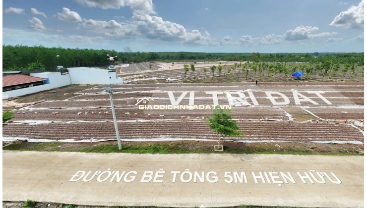 190TR sở hữu lô đất thổ cư 200m² ngay KCN 2.000ha, đường 8m