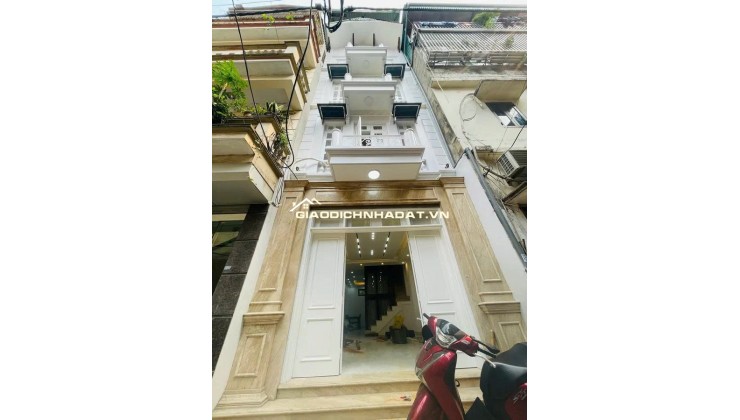 Đường Hoàng Mai DT60m x 5 tầng, full nội thất, thang máy. Ô tô đỗ cửa, VP, KD vip