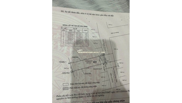 BÁN NHÀ TÂN CHÁNH HIỆP 7 Q12 – HẺM XE TẢI – SỔ NỞ HẬU – GIÁ CHỈ 4.2 TỶ Lh:0906962597.