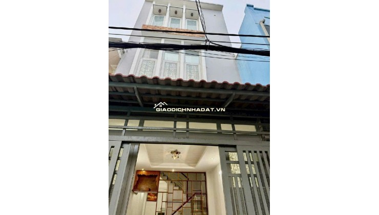 Hẻm 3,5m Trục Lê Văn Thọ - F8, ngay CV làng Hoa - 44m2, 3 Tầng 3Pn - Nhỉnh 5 tỷ