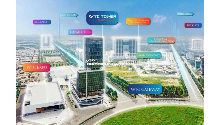 Bán Khách Sạn 1 trện 3 lầu trong dự án UNICIMPLEX TP Mới Bình Dương, Giá 5.6ty