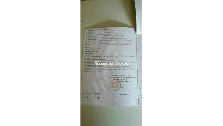 CẦN BÁN MẶT TIỀN SONG HÀNH-LÔ ĐẤT HAI MẶT HẺM TRƯỚC SAU KINH DOANH SẦM UẤT- HÓC MÔN-TPHCM