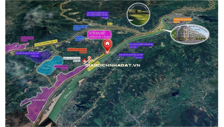  ĐẦU TƯ ĐẤT NỀN 2 MẶT TIỀN– VIEW SÔNG ĐÀ CỰC ĐỈNH! GIÁ CHỈ 6XXTR/LÔ