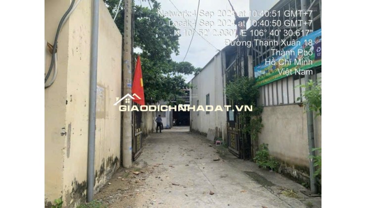 BÁN ĐẤT MẶT TIỀN TÔ NGỌC VÂN CÓ SẴN NHÀ XƯỞNG 1200M2 SHR - ODT 62 TỶ. LH:0975190005.