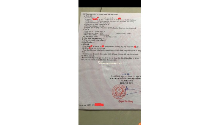 Chính chủ Bán nhà MT Đường 7m Công nghệ mới Vĩnh Lộc B 92m2, Nhỉnh 4Tỷ
