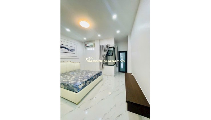 NHÀ ĐẸP GẦN QUẬN 7-5 TẦNG – HẺM XE HƠI – FULL NỘI THẤT CAO CẤP