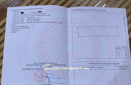 Bán đất kèm nhà tại Phù Khê - Bắc Ninh chỉ với giá quanh 1 tỷ