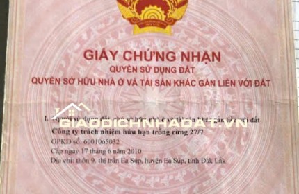 200 Hecta Đất Nông Lâm H. Ea Sup, Mặt Tiền QL 29, Giá Đầu Tư chỉ 25 tỷ