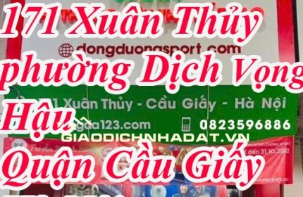 Cần sang nhượng cửa hàng tại 171 Xuân Thủy phường Dịch Vọng Hậu Quận Cầu Giấy Hà Nội