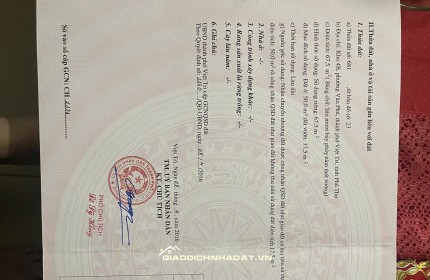CHÍNH CHỦ CẦN BÁN LÔ ĐẤT CÓ VỊ TRÍ ĐẸP TẠI KHU 4B - P.VÂN PHÚ - VIỆT TRÌ - PHÚ THỌ