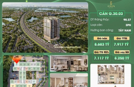 Bán Căn góc Viwe cực hot 3N2VS DT 90,3 m2 một siêu phẩm dự án Galia Yên Sở