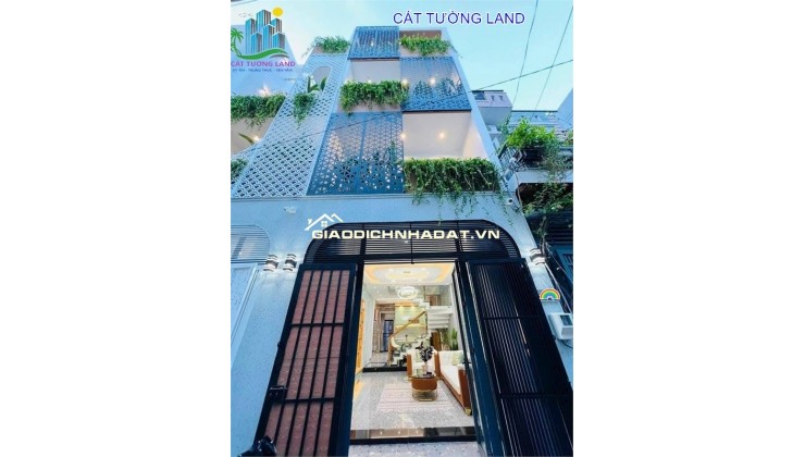 Bán nhà 4 Tầng -- Hẻm 6m Phan Huy Ích, P.14,  Gò Vấp -- Sát Kênh Tham Lương -- Chỉ 7.6 tỷ