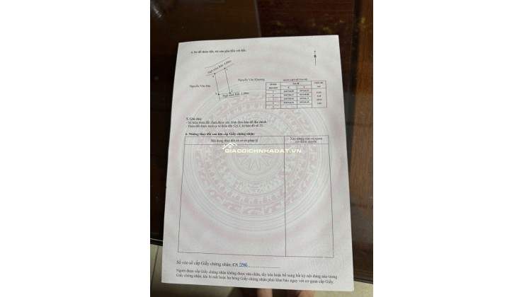 Bán đất Vũ Vị, xã Minh Tân, Hải Phòng