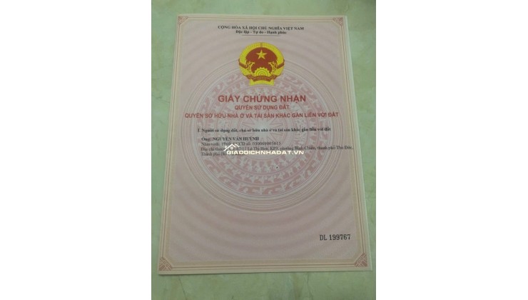 BÁN NHÀ THÀNH PHỐ THỦ ĐỨC, 71.2M2, SHR HOÀN CÔNG, CHỈ 5.9 TỶ. LH:0969128268