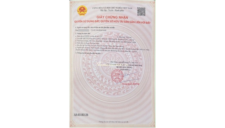 Đất mặt tiền đường tỉnh ĐT750 nằm sát KCN