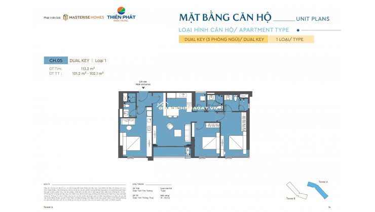  CĂN HỘ VIEW PHÁO HOA – 2 PHÒNG NGỦ CỘNG – MASTERI ĐÀ NẴNG 