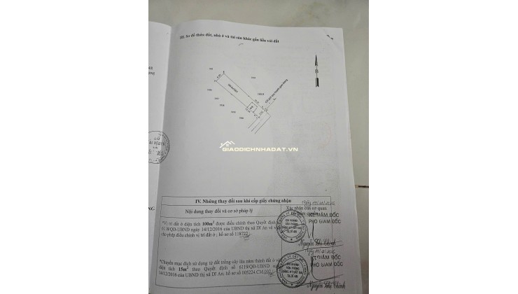 BÁN NHÀ TẠI DĨ AN BÌNH DƯƠNG, 160,9M2 (1 TRỆT 1 LẦU) SẴN SHR CHỈ 4.87 TỶ. LH:0933224374.