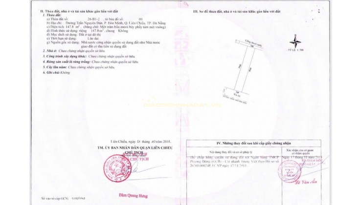 CẦN BÁN BIỆT THỰ 2 LÔ - DIỆN TÍCH LỚN - TRẦN NGUYÊN ĐÁN, HOÀ MINH - GẦN BIỂN