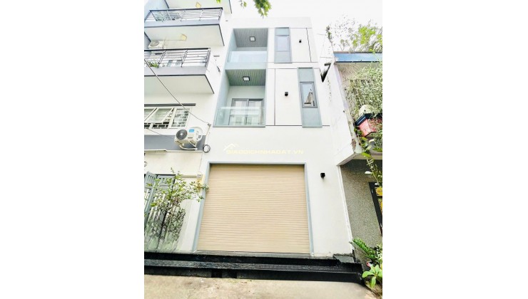 18 Triệu: thuê nguyên căn mới xây Quận 4- MẶT TIỀN đường số- 4x8- 4 Tầng 3 Phòng ngủ. VŨ 0933910039