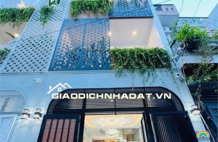 Bán nhà 4 Tầng -- Hẻm 6m Phan Huy Ích, P.14,  Gò Vấp -- Sát Kênh Tham Lương -- Chỉ 7.6 tỷ