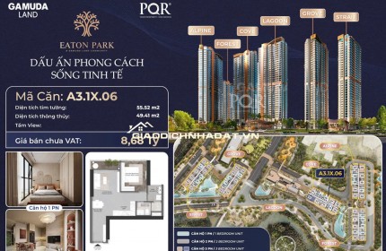 Giỏ hàng căn hộ Eaton Park giá gốc CĐT -  căn hộ cao cấp 1PN, 2PN, 3PN, Shophouse Eaton Park - Gamuda Land, quận 2