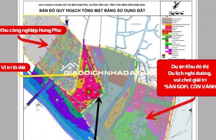 Chính chủ bán gấp 120m² đất tại NAM PHÚ – TIỀN HẢI, THÁI BÌNH giá hấp dẫn