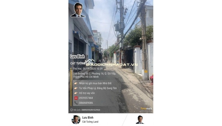 Bán nhà 4.2x28m, 2 Tầng  – Mặt tiền Đường Số 2, Phường 16, Gò Vấp – Chỉ 8.9 tỷ