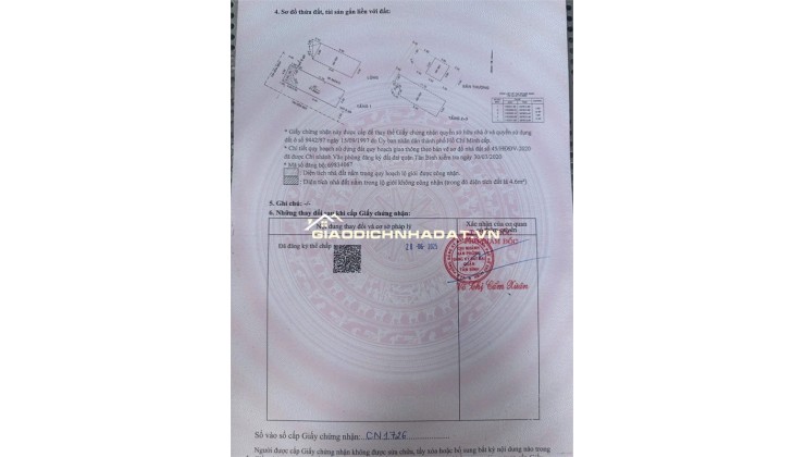 Bán nhà 5 Tầng – Hẻm 8m Phan Sào Nam – Khu Bàu Cát, Tân Bình – 10.9 tỷ