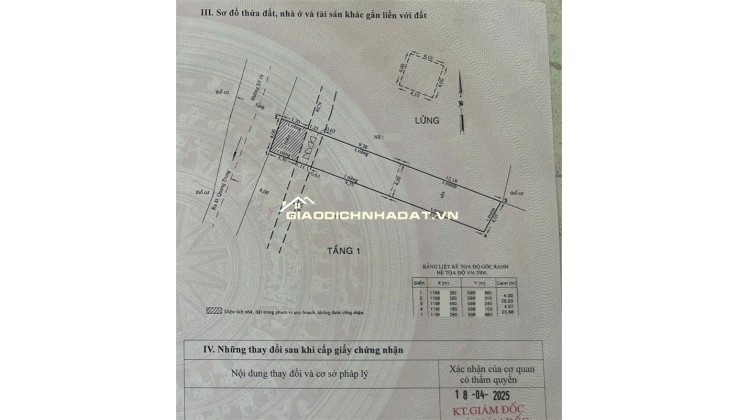 Bán nhà 4x26m – Hẻm 8m Quang Trung thông Nguyễn Văn Khối, Gò Vấp – chỉ 8.9 tỷ