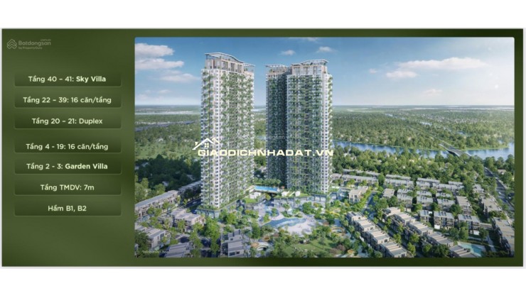 Căn hộ 1 phòng ngủ Eco Retreat 38m2 1PN 1WC Sky Retreat, Quỹ hàng ưu tiên